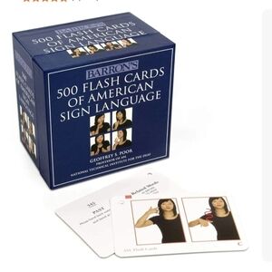 Barron's Blue ASL Flash Cards Set